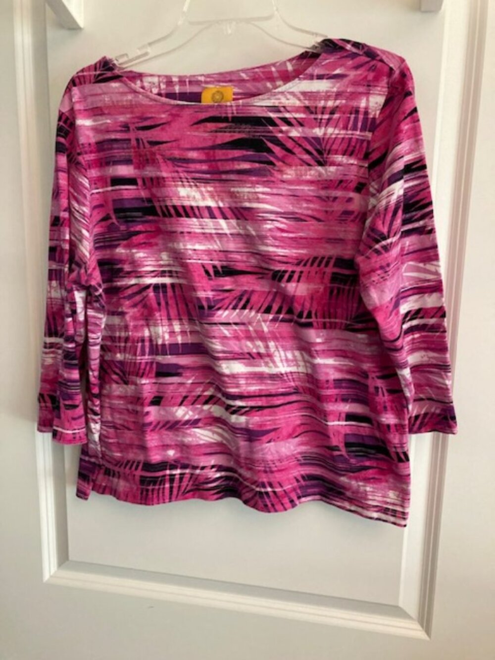 Ruby Rd. Pink Tropical Top - XL